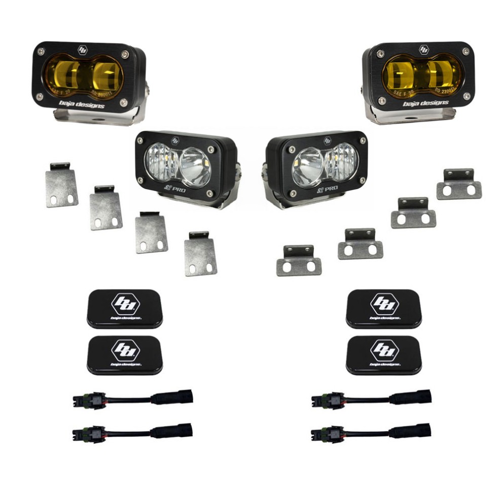 Baja Designs 448183 S2 SAE/S2 Pro SAE Fog Pocket Light Kit Ford F-150/Bronco Raptor/Raptor R 21-25