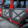 Задние двери Half с алюминиевой сеткой Jeep Wrangler JL/Gladiator 18-22 DV8 Offroad HDJL-01R