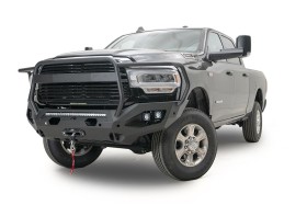 Передний бампер с защитной дугой Dodge Ram 2500/3500 19-24 Matrix Fab Fours DR19-X4450-1