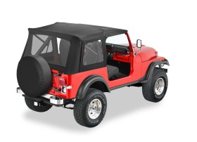 Мягкая крыша Supertop Classic Soft Top Black Denim Jeep CJ7/Wrangler YJ 76-95 Bestop 5159915