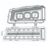 AlphaRex 880255 NOVA-Series Headlights Chevrolet Silverado 1500/2500/Avalanche 02-06
