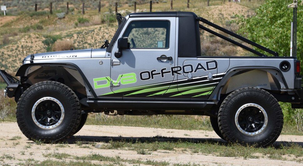 Передні підкрилки з LED-підсвіткою Jeep Wrangler JK 07-18 перед 2шт. DV8 Offroad INFEND-01FBRL