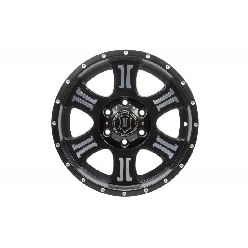 Icon Vehicle Dynamics 1017856350MB Shield Wheel Satin Black/Machined 17x8.5 +6