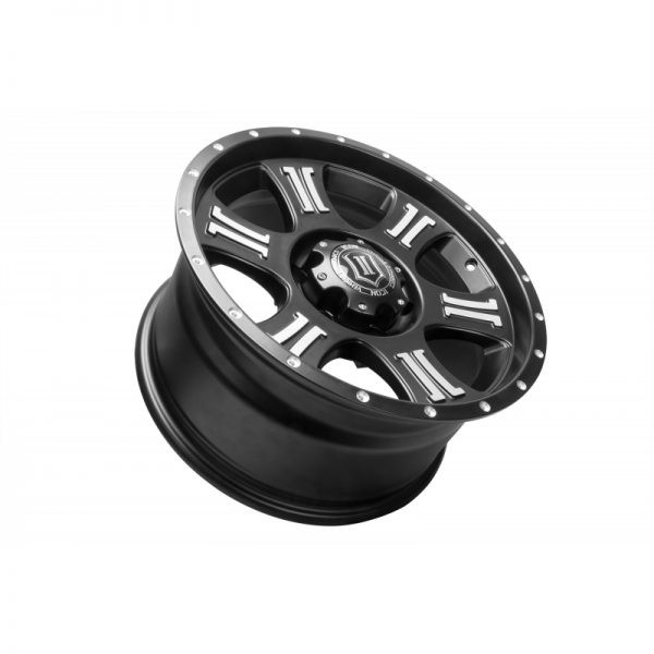Icon Vehicle Dynamics 1017856350MB Shield Wheel Satin Black/Machined 17x8.5 +6