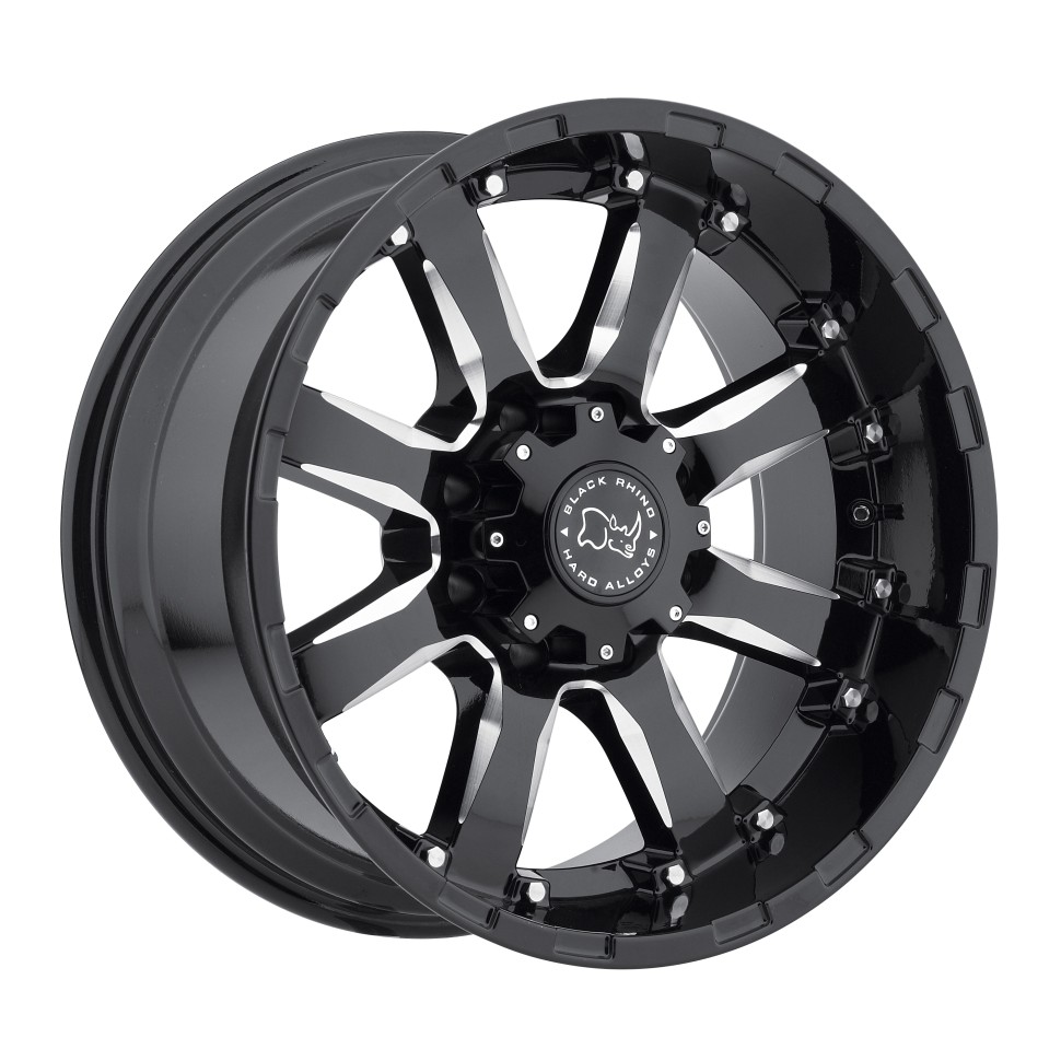 Колесный диск Black Rhino Sierra Gloss Black W/Milled Spokes 20x10 ET-23 2010SRA-35127B78