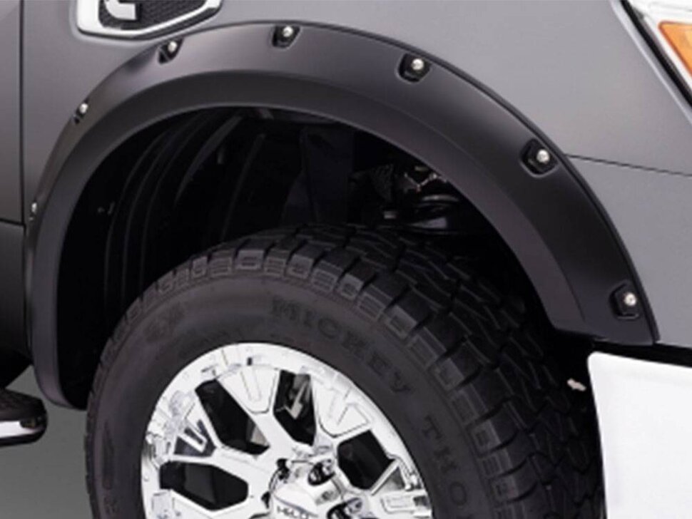 Bushwacker 70018-02 Pocket Style Fender Flares Set 2PC Rear Nissan Titan XD 16-24