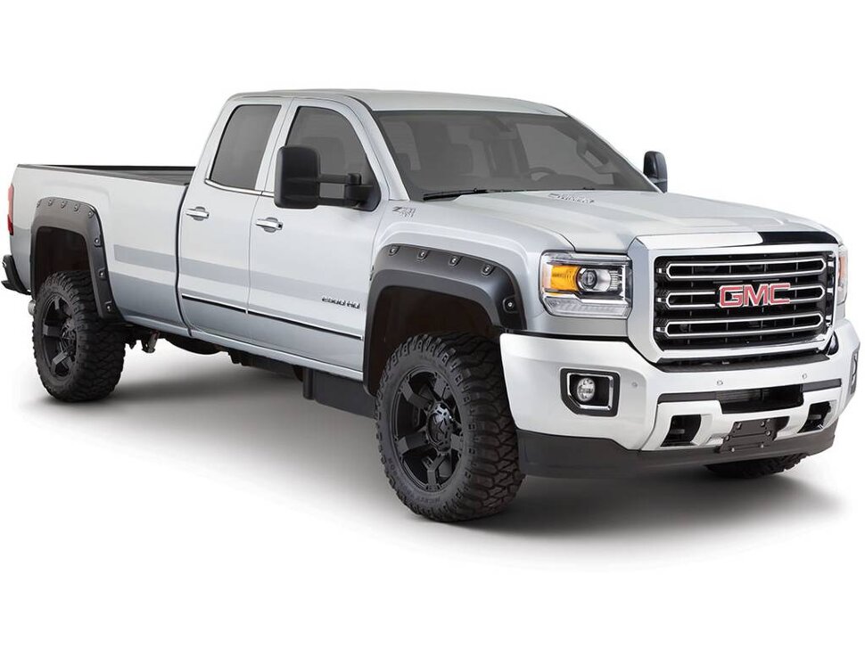 Bushwacker 40968-02 Pocket Style Boss Fender Flares Set 4 PC GMC Sierra 2500/3500 15-19