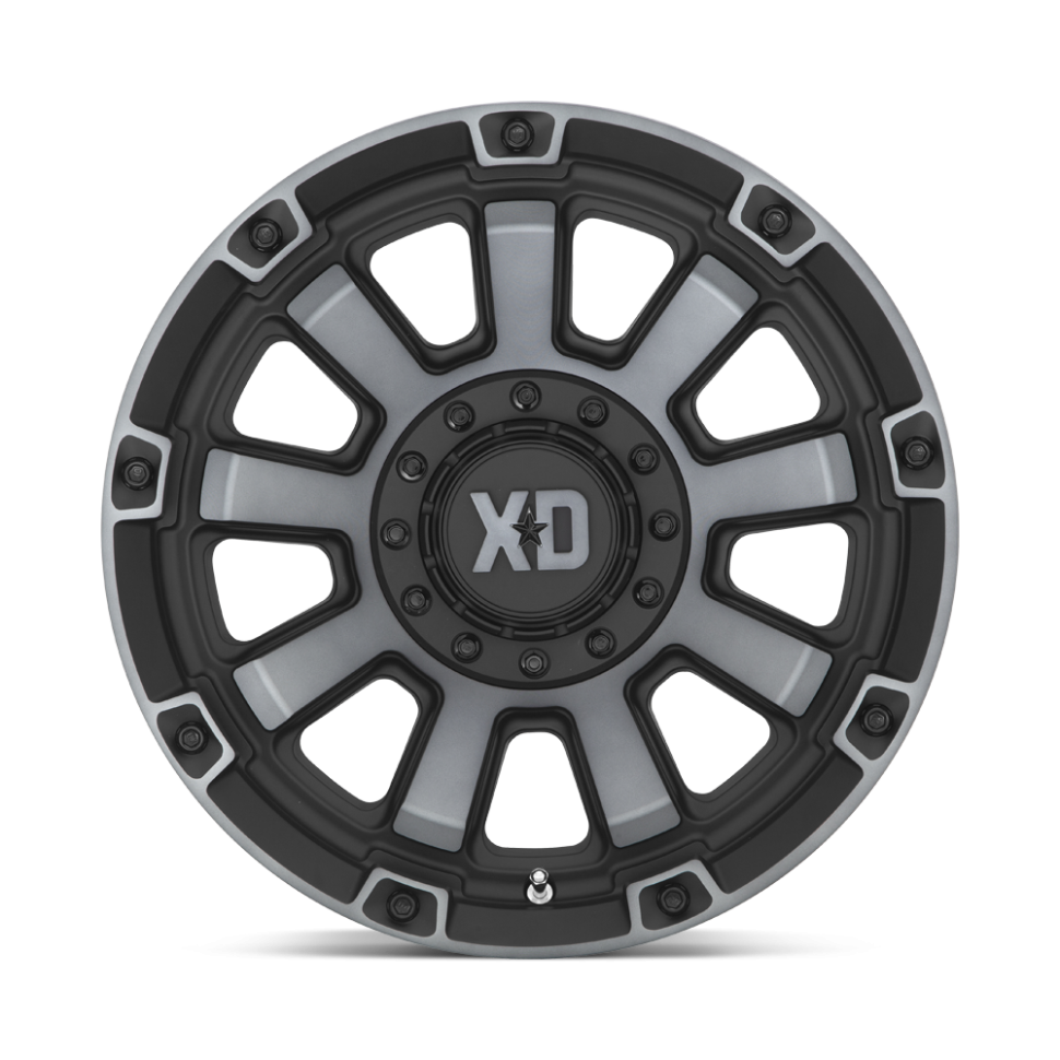 XD Wheels XD85279067400 Gauntlet Wheel Satin Black W/Gray Tint 17x9