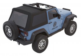 М`який дах софт Топ Jeep Wrangler JK 07-18 2 Door (Black Twill) Trektop Glide Bestop 5492217