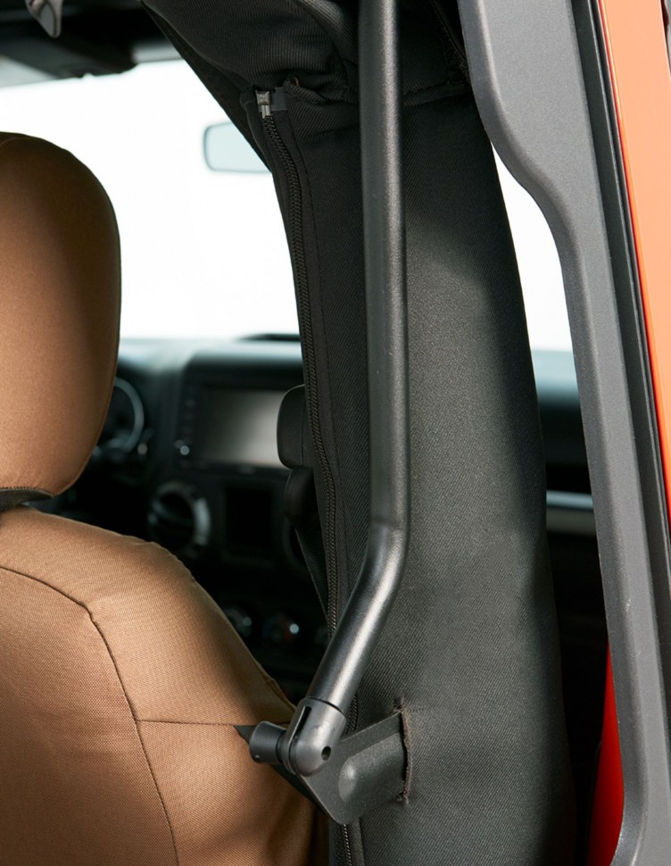 Мягкая крыша софт топ Jeep Wrangler JK 07-18 2 Door (Black Twill) Trektop Glide Bestop 5492217