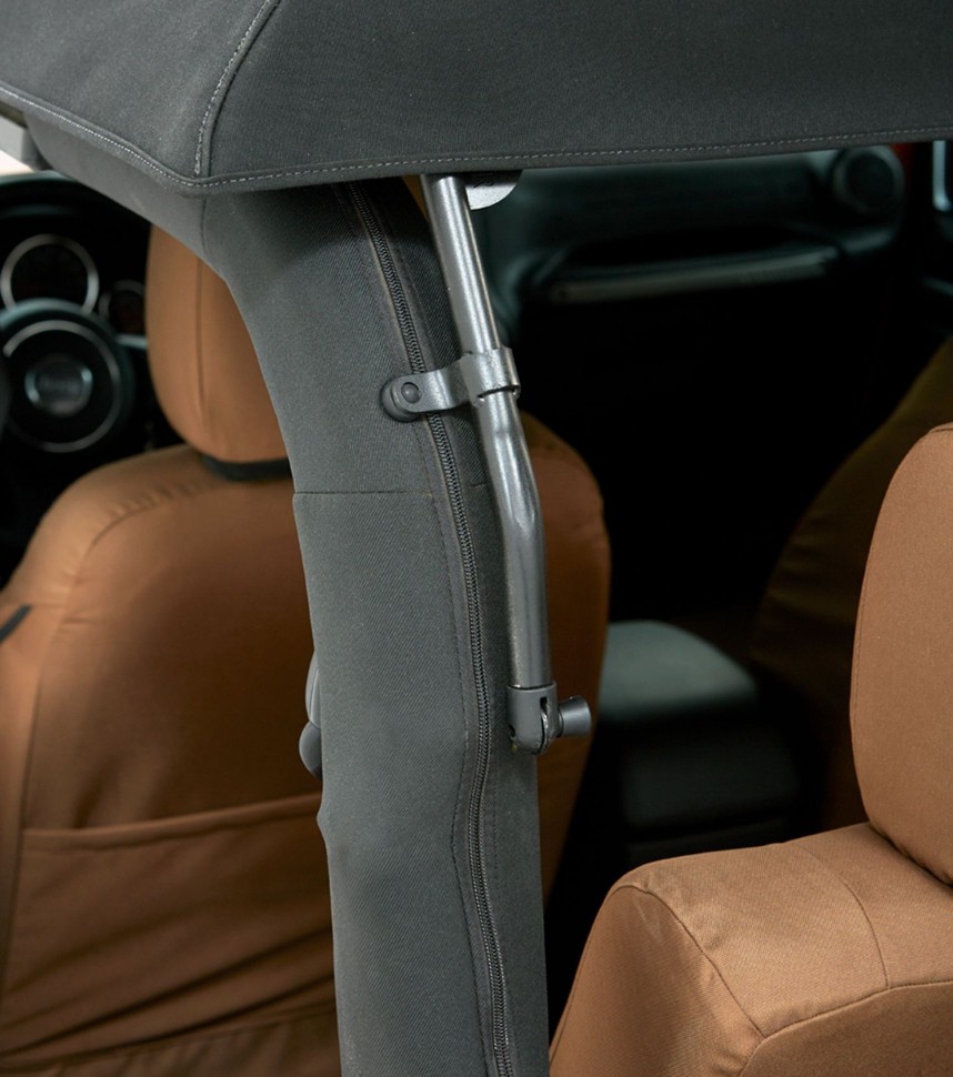 Мягкая крыша софт топ Jeep Wrangler JK 07-18 2 Door (Black Twill) Trektop Glide Bestop 5492217