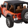 Bestop 5492217 Trektop Glide Soft Top Jeep Wrangler JK 07-18 2 Door (Black Twill)