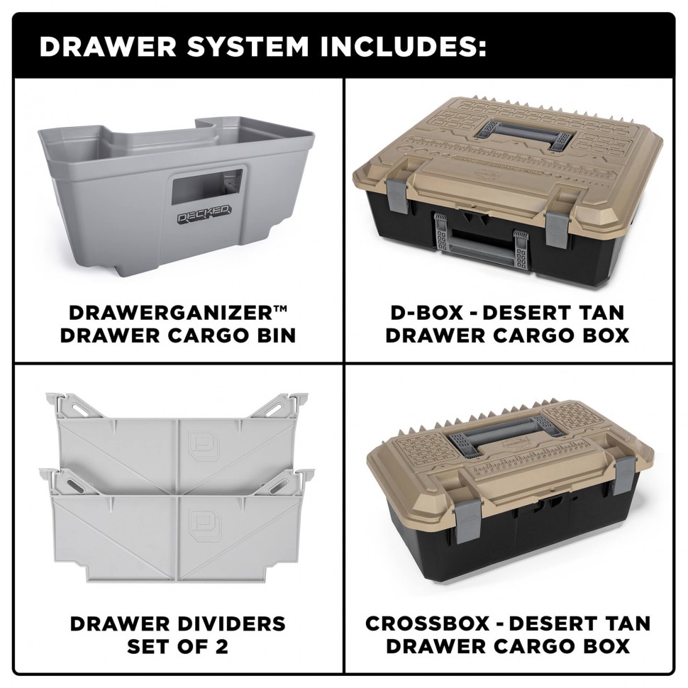 Decked DR3 Truck Bed Storage System Dodge Ram 1500 09-22 5'7"