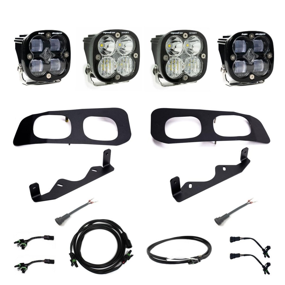 Baja Designs 448225UP Squadron SAE/Squadron Sport SAE Fog Fog Pocket Light Kit Ford F-250/F-350 23-25