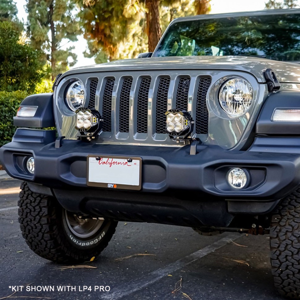 Комплект дополнительных LED фар на бампер Driving/Combo Jeep Wrangler JL/Gladiator JT 18-25 LP6 Pro Baja Designs 447659UP