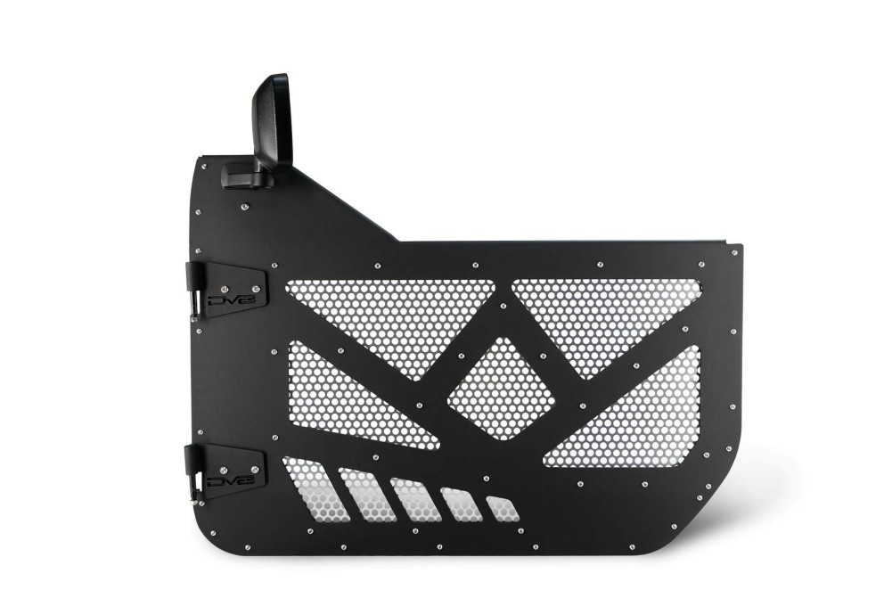 Передні напів-двері з алюмінієвою сіткою Jeep Wrangler JL/Gladiator JT 18-25 DV8 Offroad HDJL-01F