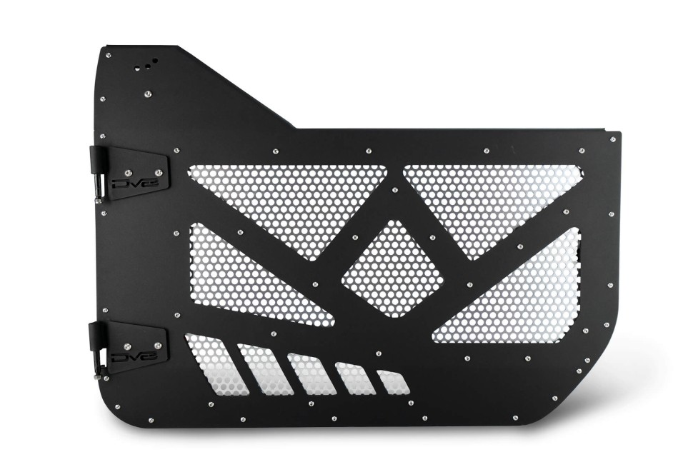 Передні напів-двері з алюмінієвою сіткою Jeep Wrangler JL/Gladiator JT 18-25 DV8 Offroad HDJL-01F