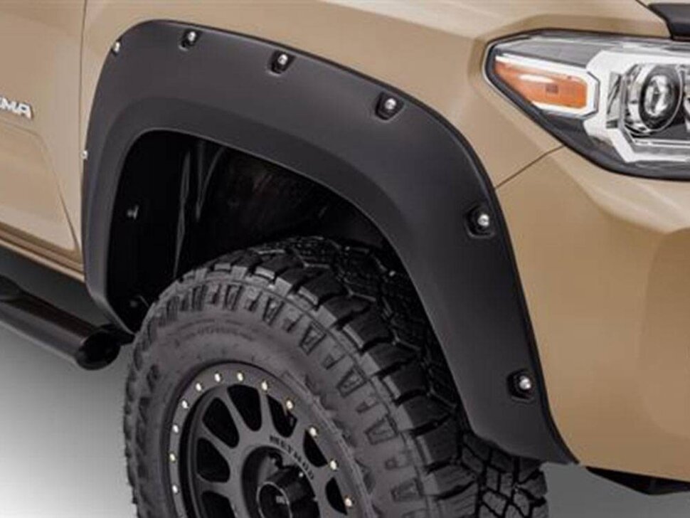 Bushwacker 30922-02 Pocket Style Fender Flares Set 4 PC Toyota Tacoma 16-23