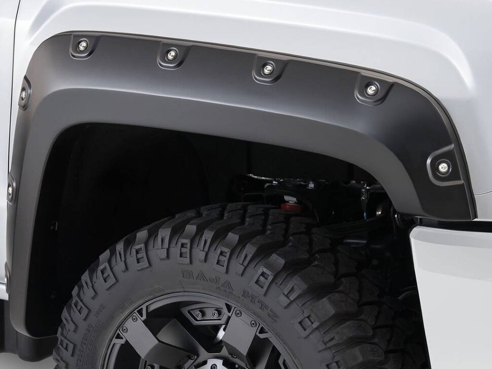 Bushwacker 40135-02 Pocket Style Boss Fender Flares Set 2PC Front GMC Sierra 2500/3500 15-19