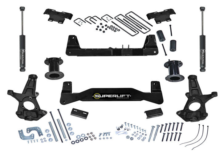 Лифт комплект подвески 6.5" Chevrolet Silverado 1500/GMC Sierra 1500 14-19 (Shadow Shocks) Superlift K181