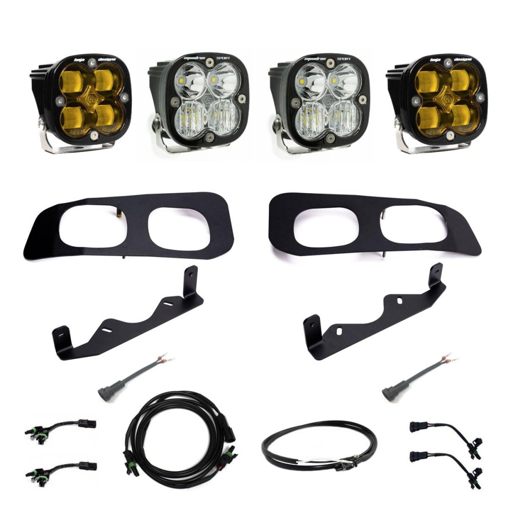 Baja Designs 448226UP Squadron SAE/Squadron Sport SAE Fog Fog Pocket Light Kit Ford F-250/F-350 23-25