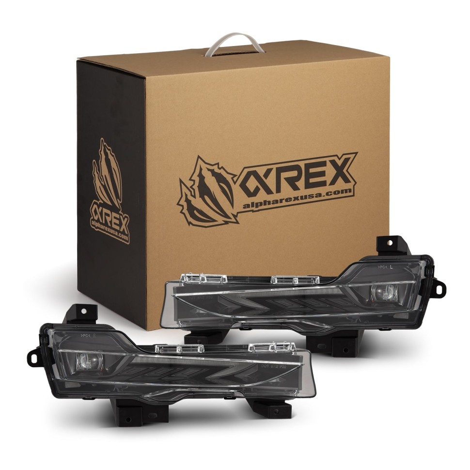 AlphaRex 210010 Led Projector Fog Lights Tesla Model 3/Model Y 17-24