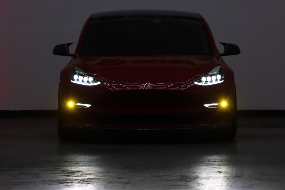 AlphaRex 210010 Led Projector Fog Lights Tesla Model 3/Model Y 17-24