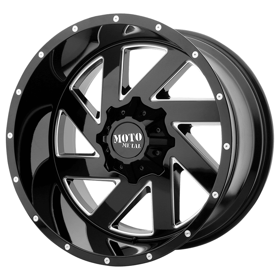 Колесный диск Moto Metal Melee Gloss Black Milled 20x10 ET-18 MO98821080318N