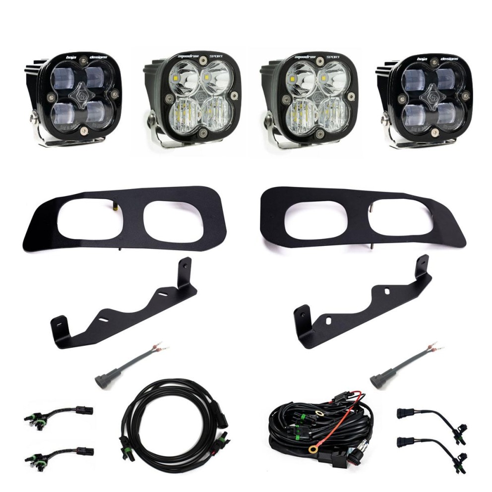 Baja Designs 448225 Squadron SAE/Squadron Sport SAE Fog Fog Pocket Light Kit Ford F-250/F-350 23-25