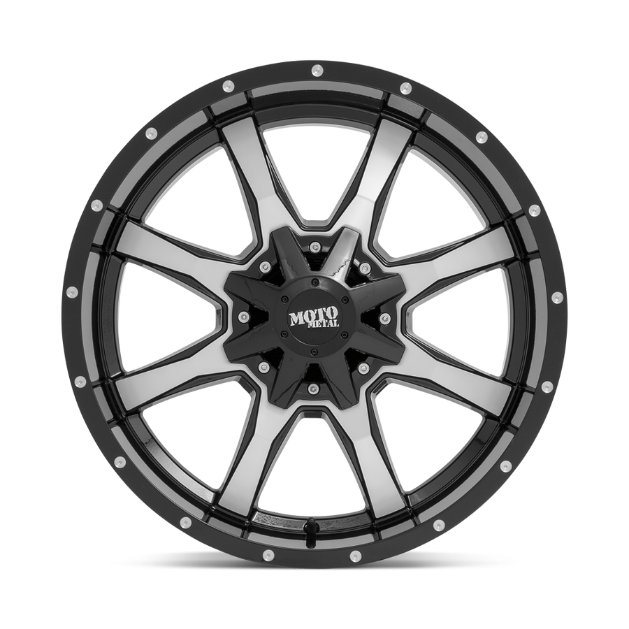 Moto Metal MO97081067324NUS MO970 Wheel Gloss Black W/Machined Face 18x10 -24