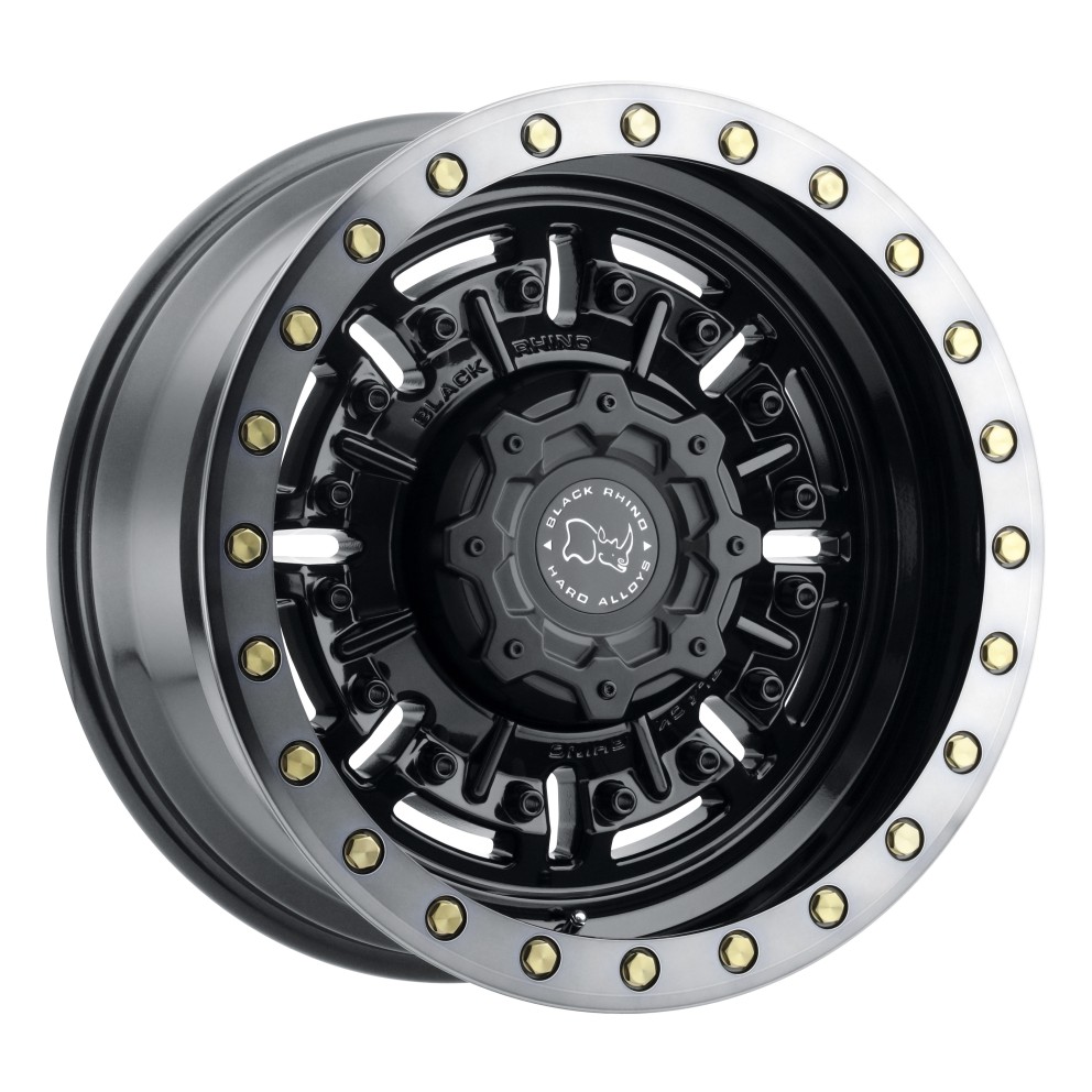Black Rhino 2095ABR126140B12 Abrams Wheel Gloss Gunblack W/Machined Dark Tint Lip 20x9.5 +12
