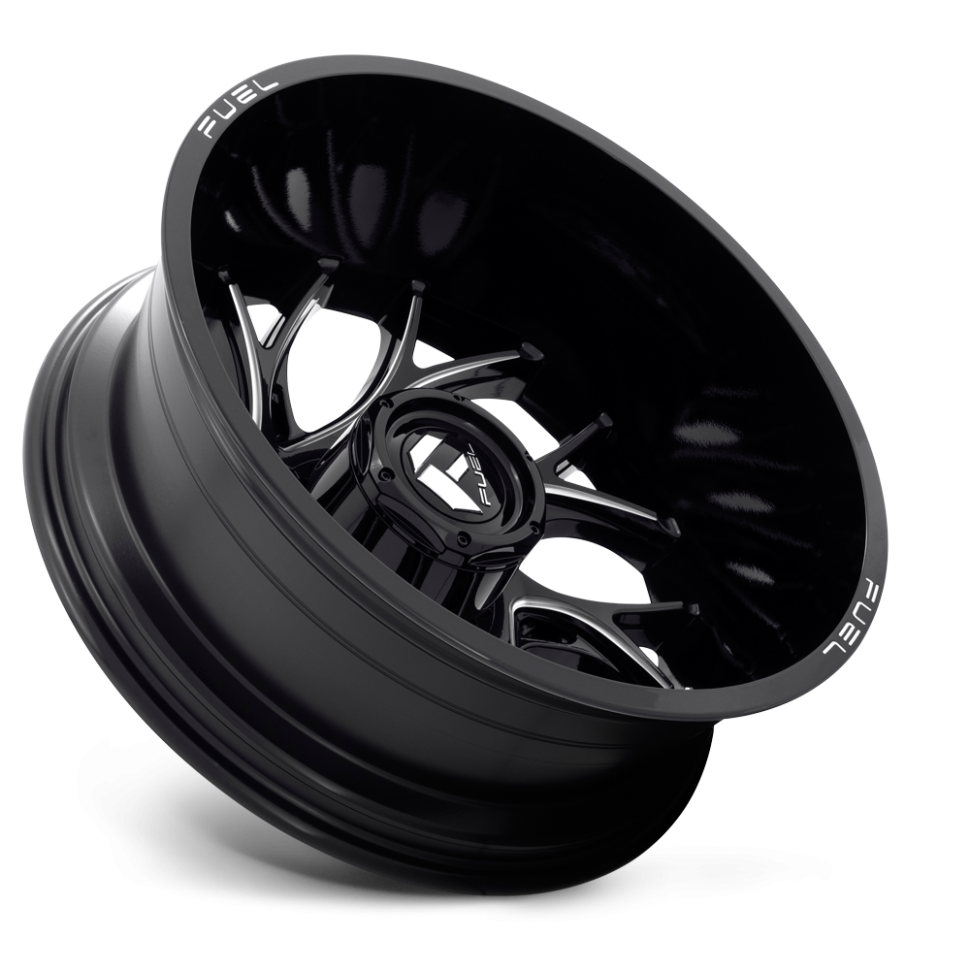 Fuel Off Road D74122828D35 Runner Dually Wheel Gloss Black Milled 22x8.25 -240