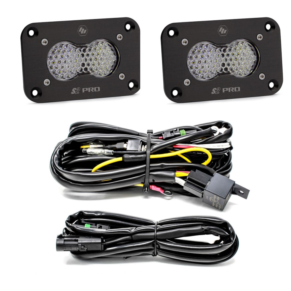 Дополнительная LED фара скрытого монтажа 1.76x2.93" Work/Scene S2 Pro Baja Designs 487808