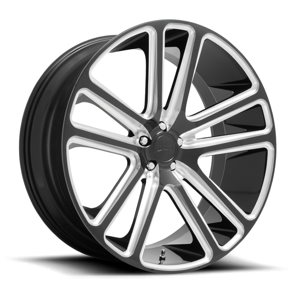 DUB Wheels S255229584+25 Flex S255 Wheel Gloss Black Milled 22x9.5 +25