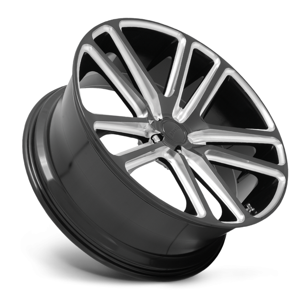 DUB Wheels S255229584+25 Flex S255 Wheel Gloss Black Milled 22x9.5 +25