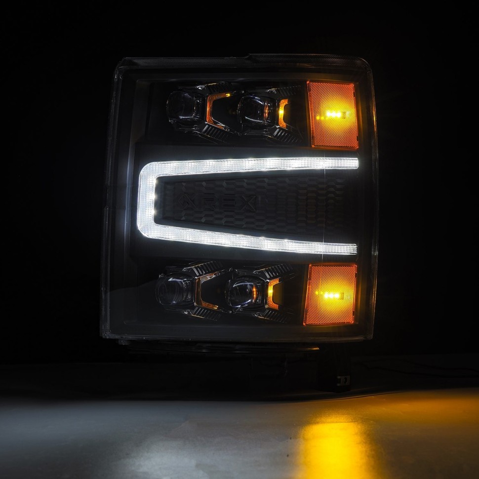 Комплект передних Led фар Chevrolet Silverado 1500 14-15 NOVA-Series AlphaRex 880239