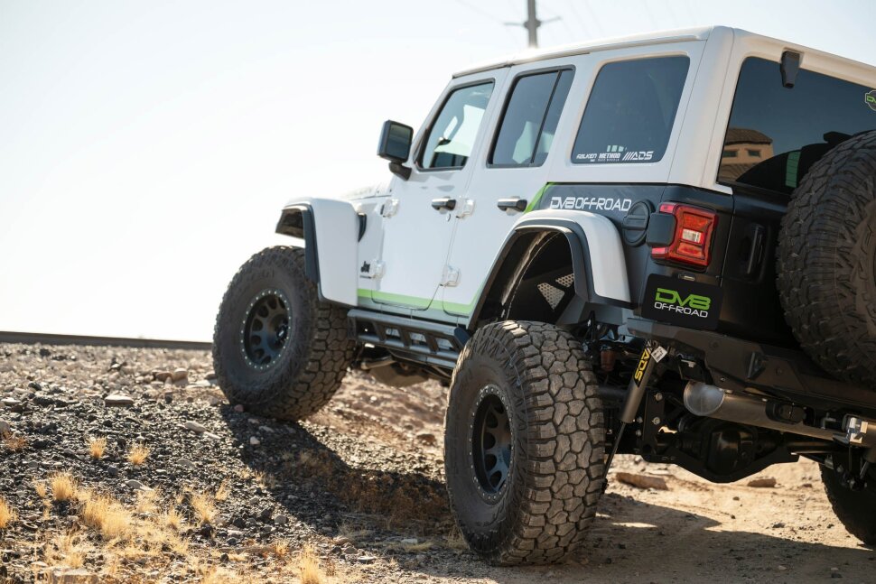 Задні підкрилки Jeep Wrangler JL 18-25 задн 2шт. DV8 Offroad INFEND-06RB