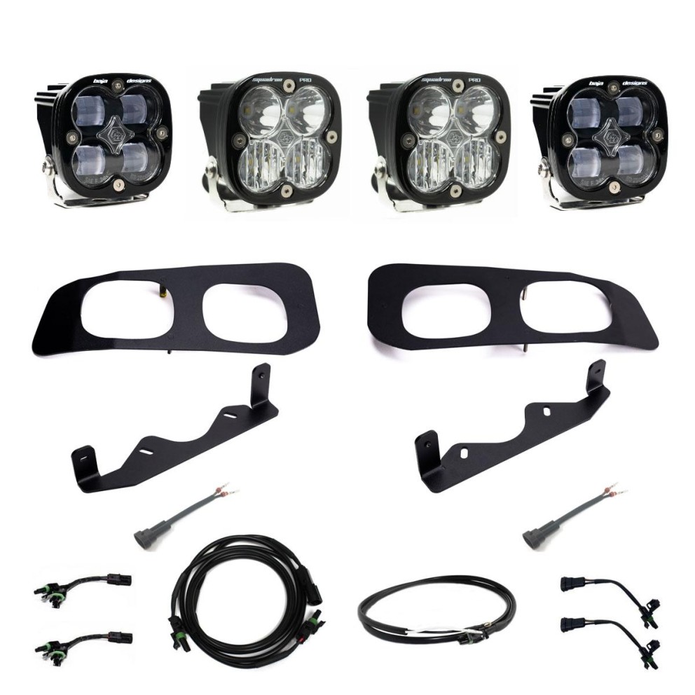 Baja Designs 448227UP Squadron SAE/Squadron Pro SAE Fog Fog Pocket Light Kit Ford F-250/F-350 23-25