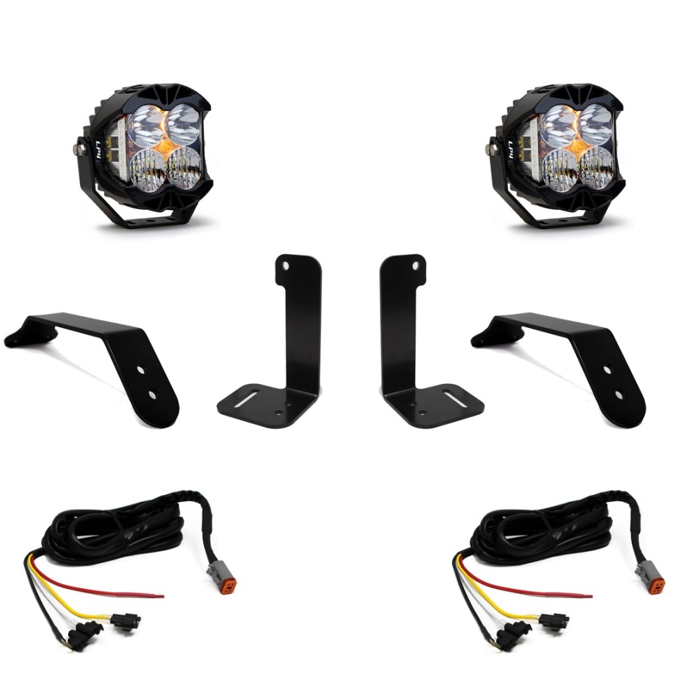 Комплект дополнительных LED фар на бампер Driving/Combo Jeep Wrangler JL/Gladiator JT 18-25 LP4 Pro Baja Designs 447658UP