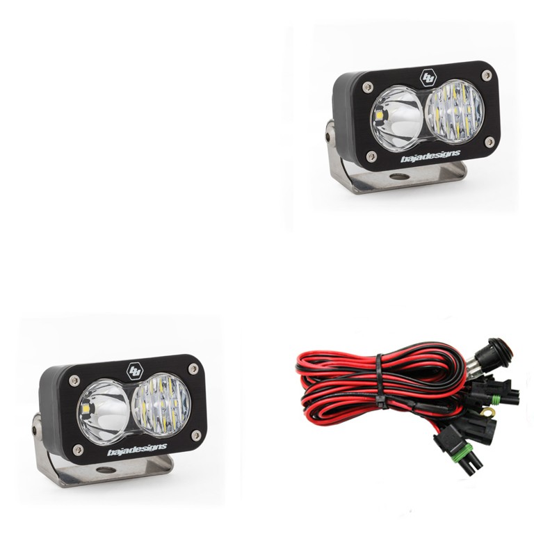 Дополнительные LED фары 2.93"x1.68" Водительский/Комбо свет (пара) S2 Sport LED Light Baja Designs 547803