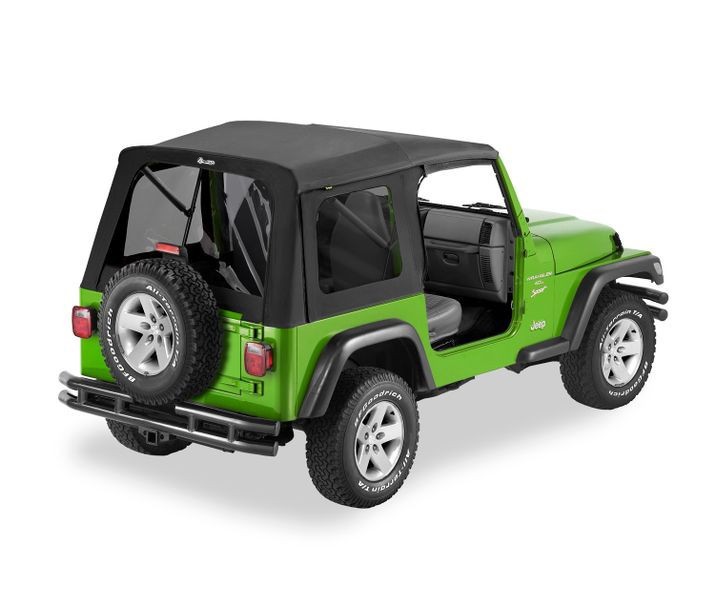 Мягкая крыша Supertop Classic Soft Top Black Denim Jeep Wrangler TJ 97-06 Standard Bestop 5470915