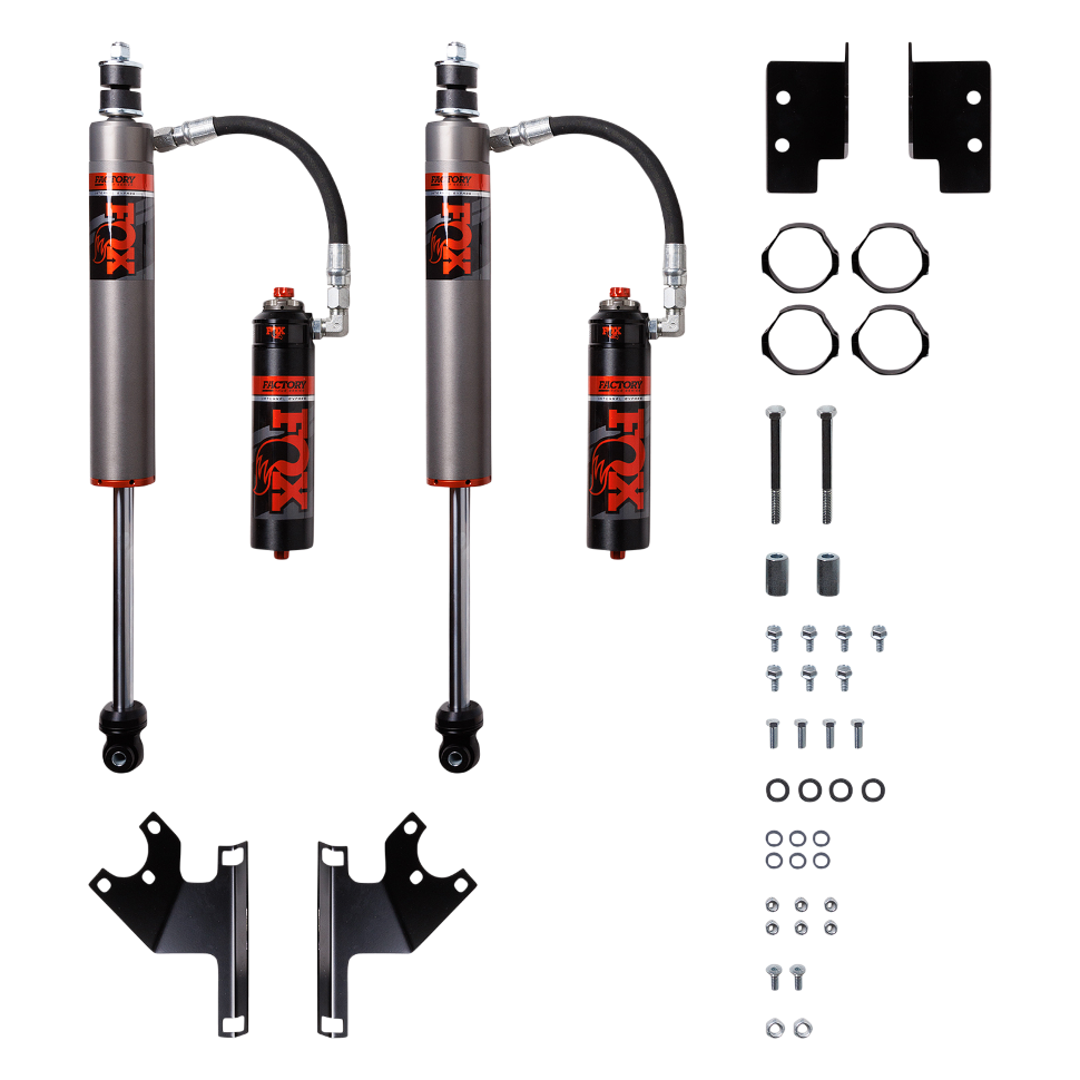 Амортизатор передний с резервуаром регулируемый Jeep Wrangler JK 07-18 Factory Race Series 2.5 Lift 2.5-4" Fox Shocks 883-26-109 Пара
