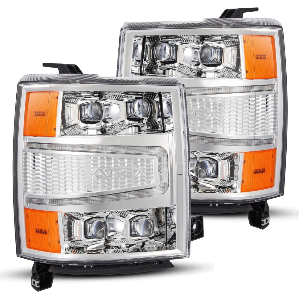 Комплект передних Led фар Chevrolet Silverado 1500 14-15 NOVA-Series AlphaRex 880240