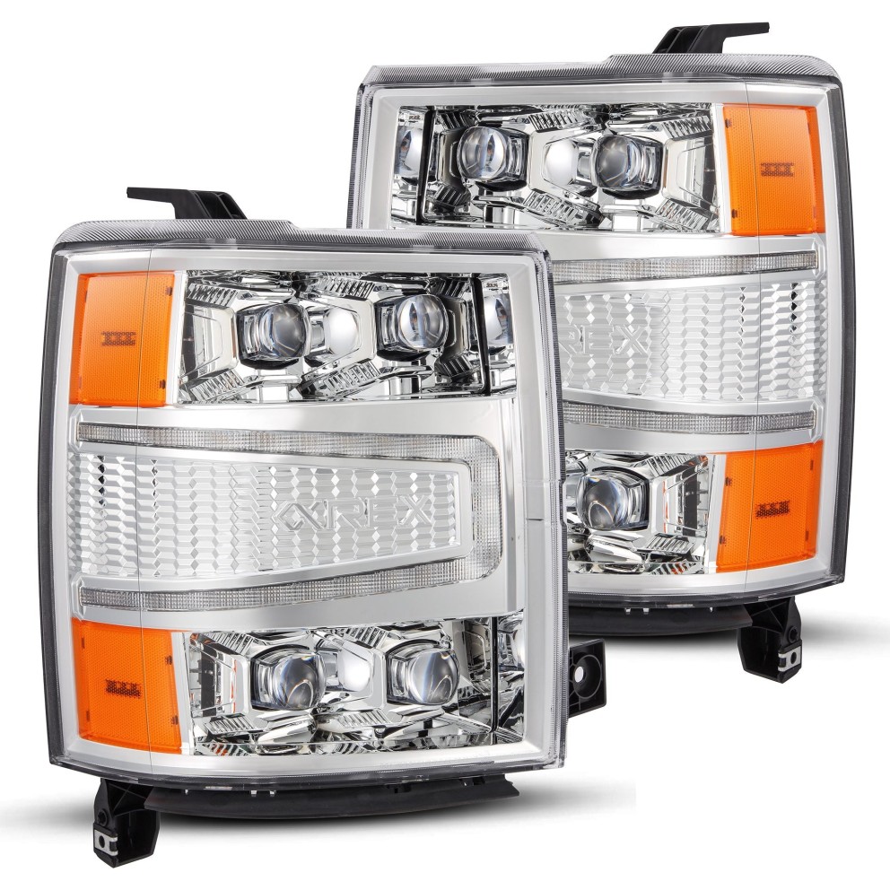 Комплект передних Led фар Chevrolet Silverado 1500 14-15 NOVA-Series AlphaRex 880240