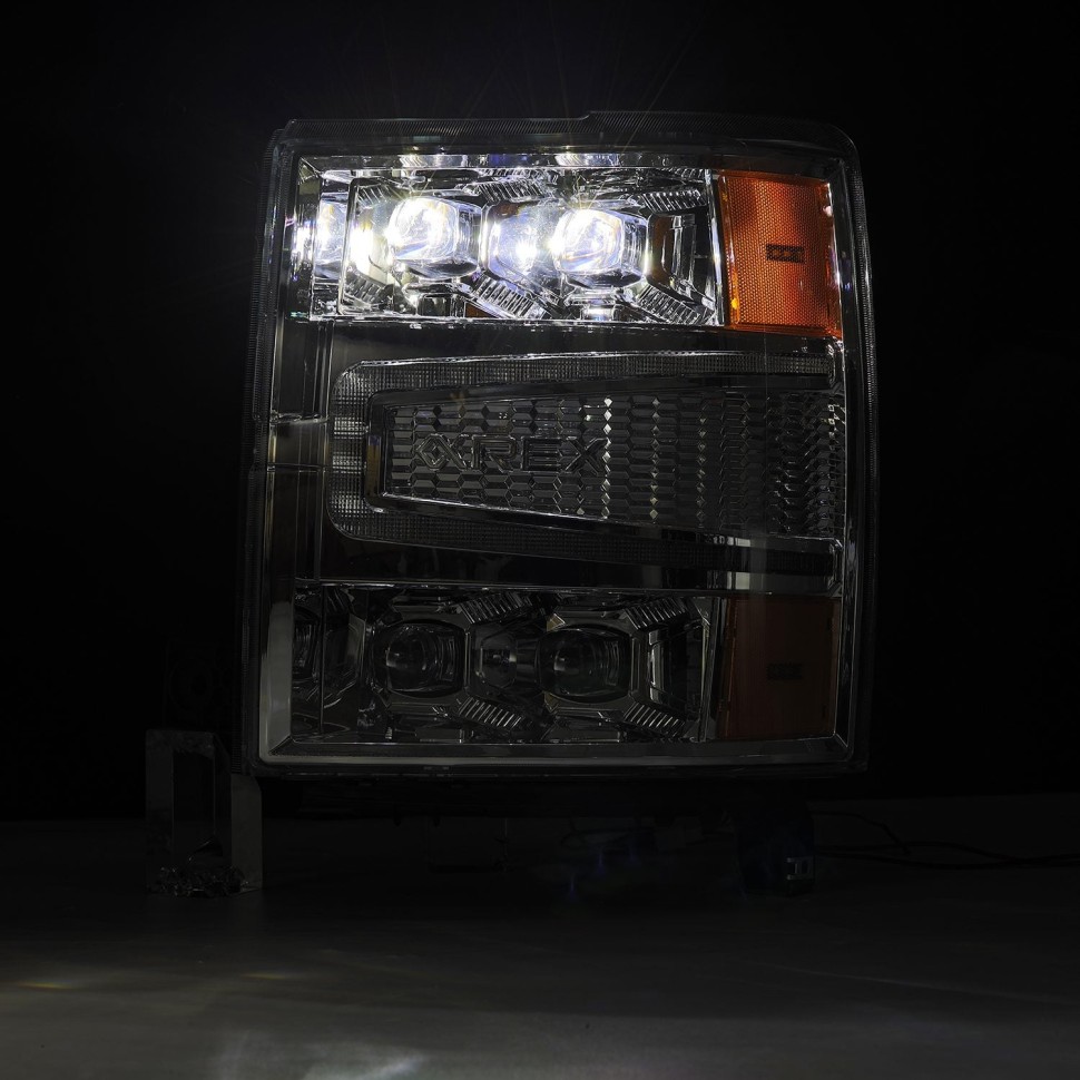 Комплект передних Led фар Chevrolet Silverado 1500 14-15 NOVA-Series AlphaRex 880240