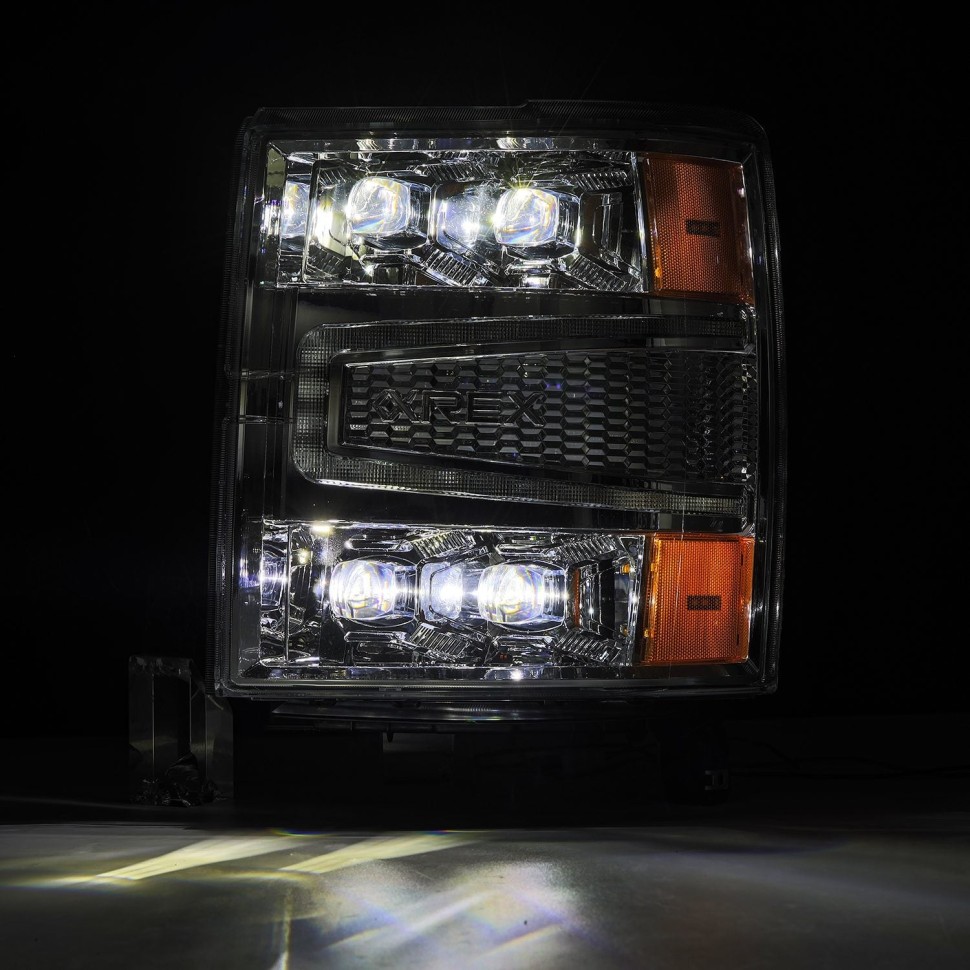 Комплект передних Led фар Chevrolet Silverado 1500 14-15 NOVA-Series AlphaRex 880240