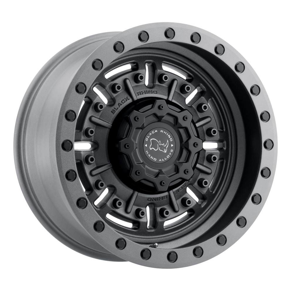 Black Rhino 1785ABR006114G76 Abrams Wheel Textured Matte Gunmetal 17x8.5