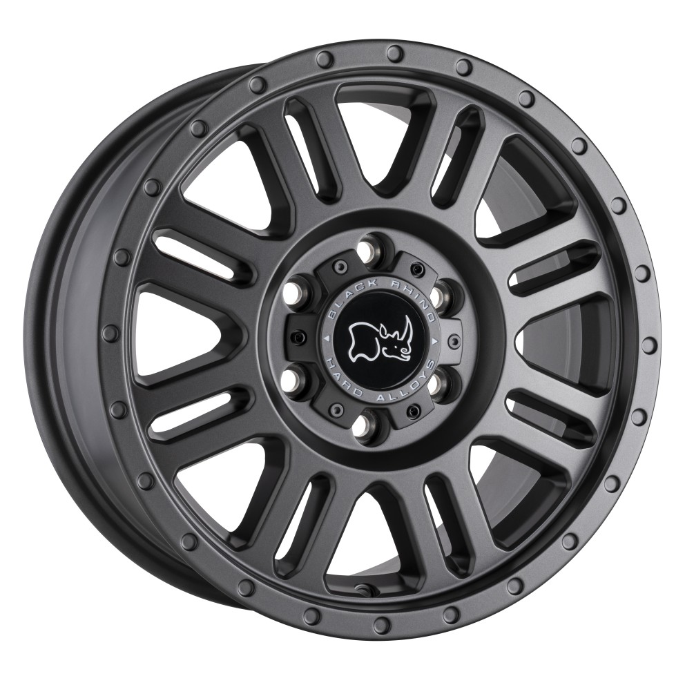 Black Rhino 1780YWN386130G84 Yellowstone Wheel Matte Gunmetal 17x8 +38