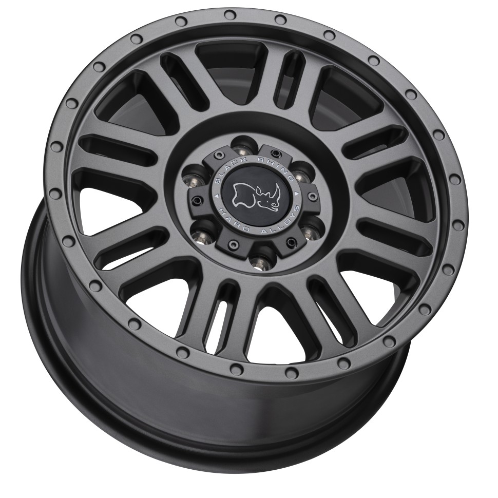 Колісний диск Black Rhino Yellowstone Matte Gunmetal 17x8 ET+38 1780YWN386130G84