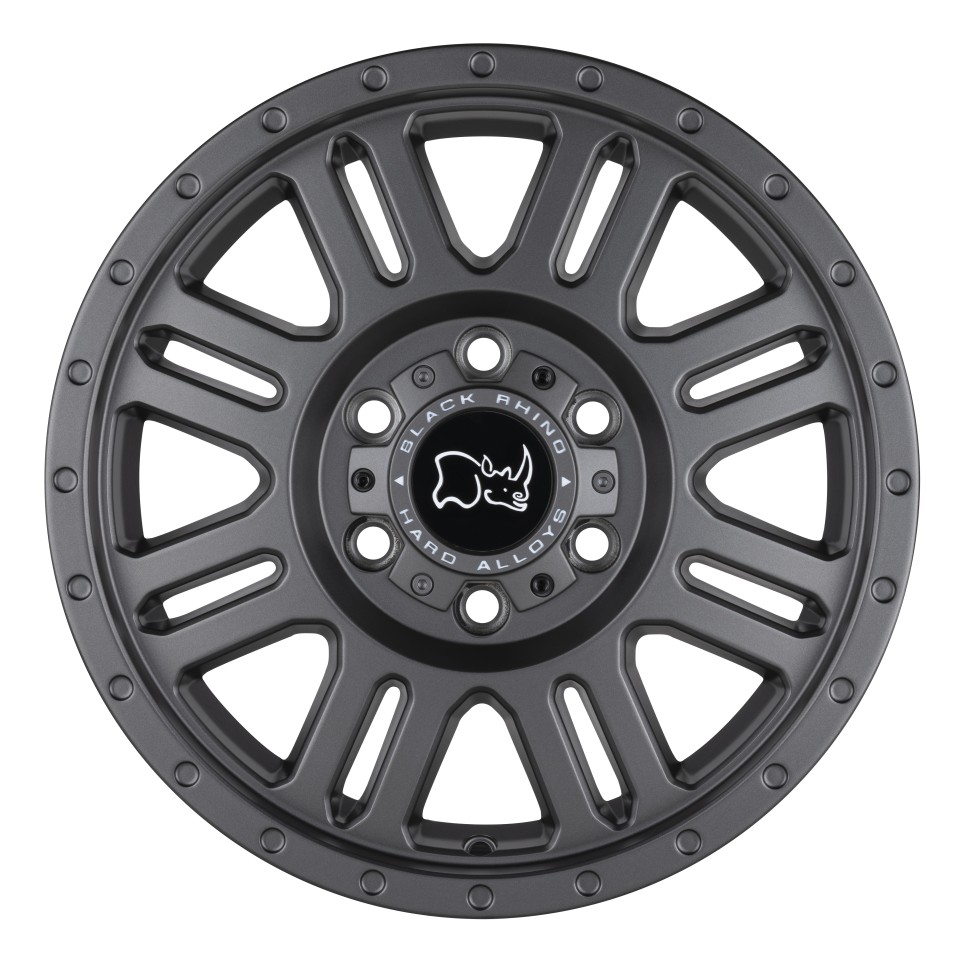 Колісний диск Black Rhino Yellowstone Matte Gunmetal 17x8 ET+38 1780YWN386130G84